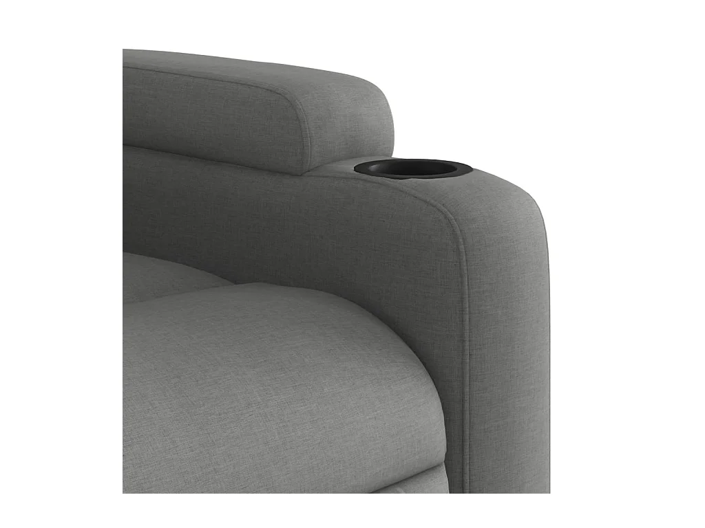 Fauteuil inclinable électrique Gris foncé Tissu