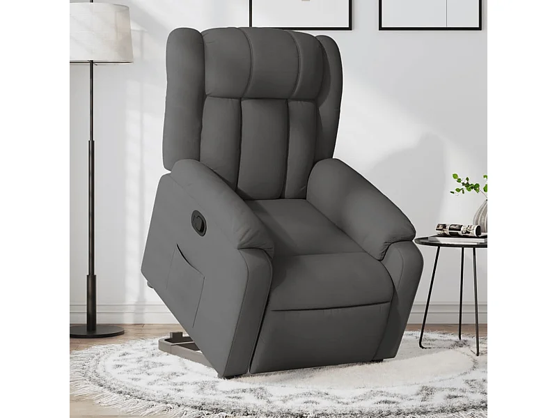 Fauteuil inclinable Gris foncé Tissu