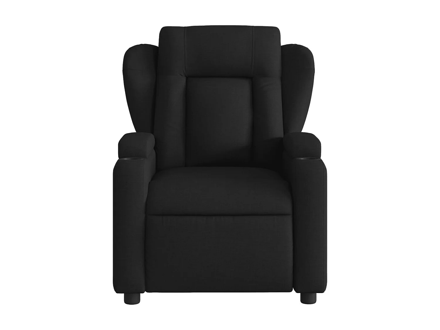 Fauteuil inclinable électrique Noir Tissu