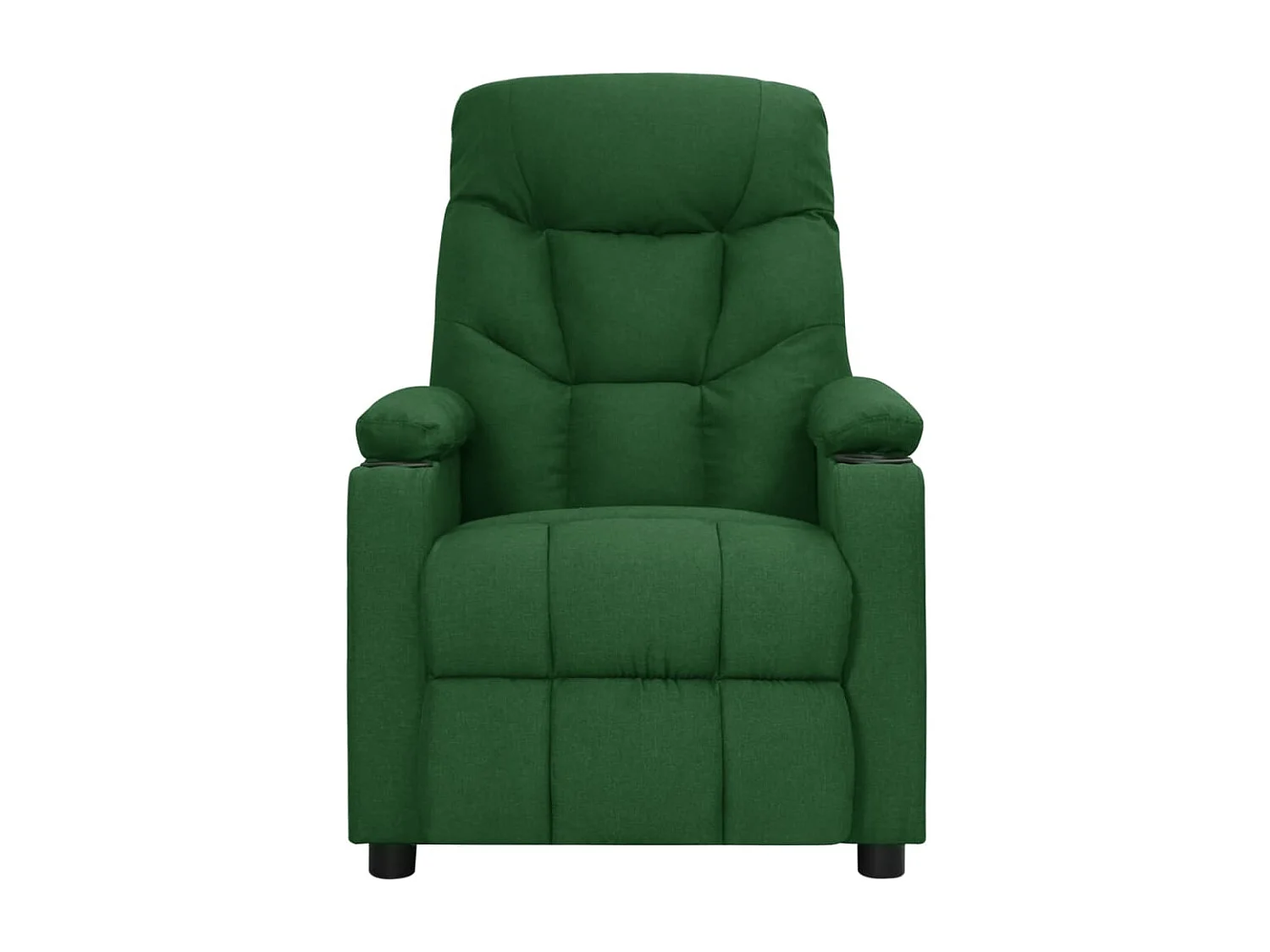 Poltrona elétrica reclinável tecido verde-escuro