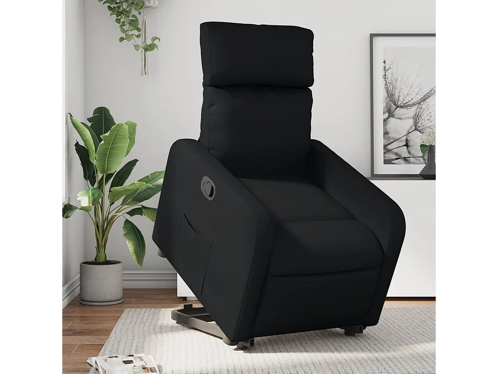 Fauteuil inclinable Noir Similicuir