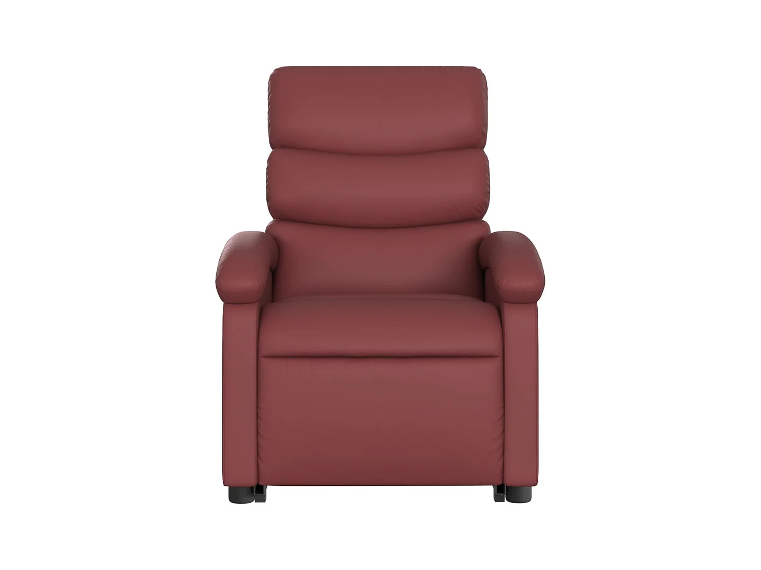 Fauteuil inclinable électrique rouge bordeaux similicuir