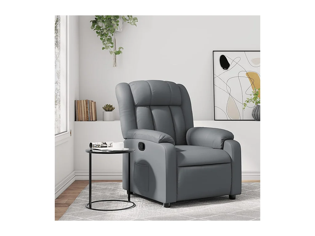 Fauteuil inclinable Gris Similicuir