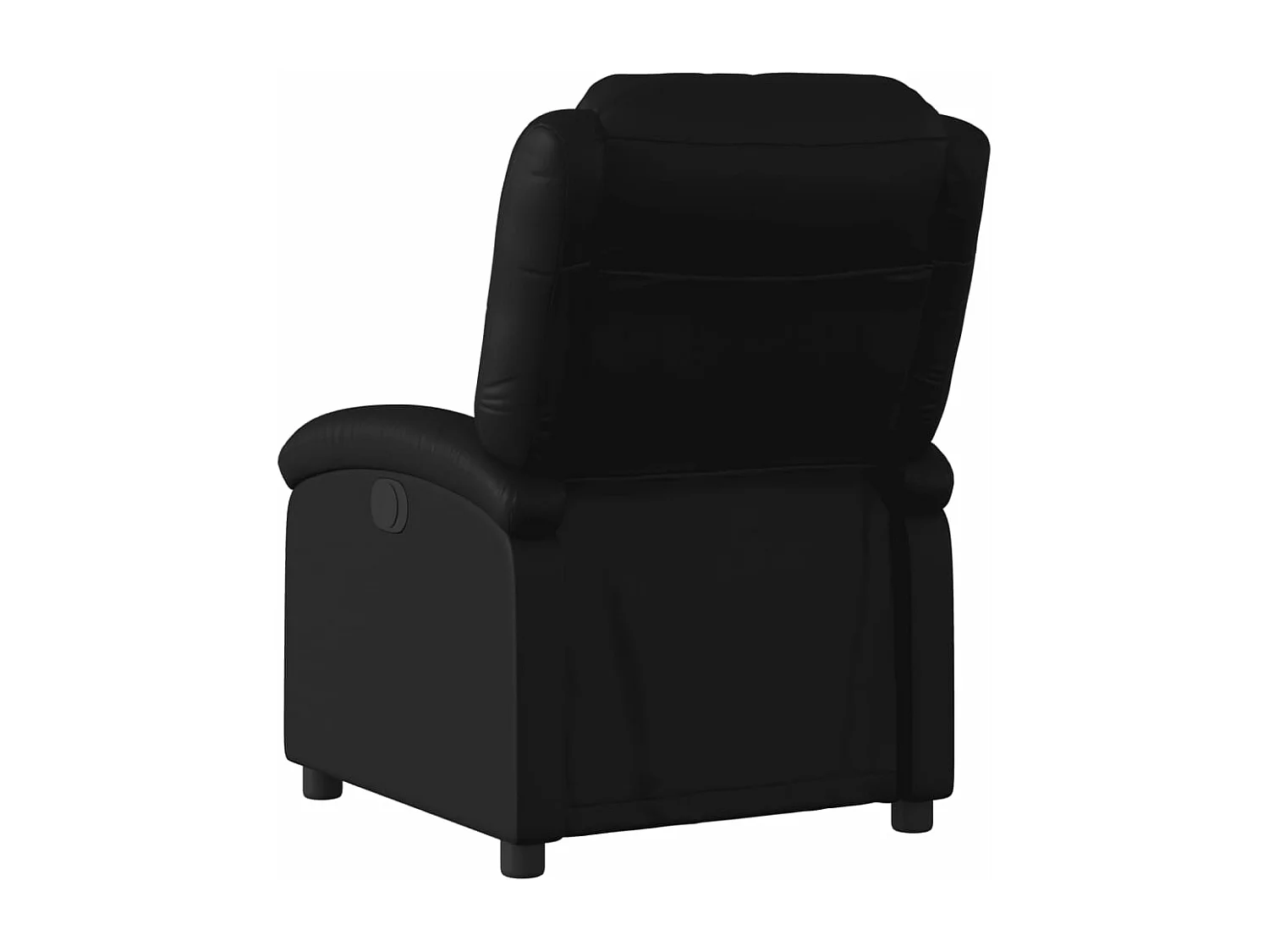 Fauteuil elektrisch verstelbaar kunstleer zwart