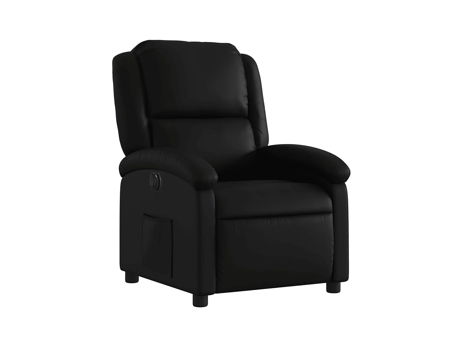 Fauteuil inclinable électrique Noir Similicuir