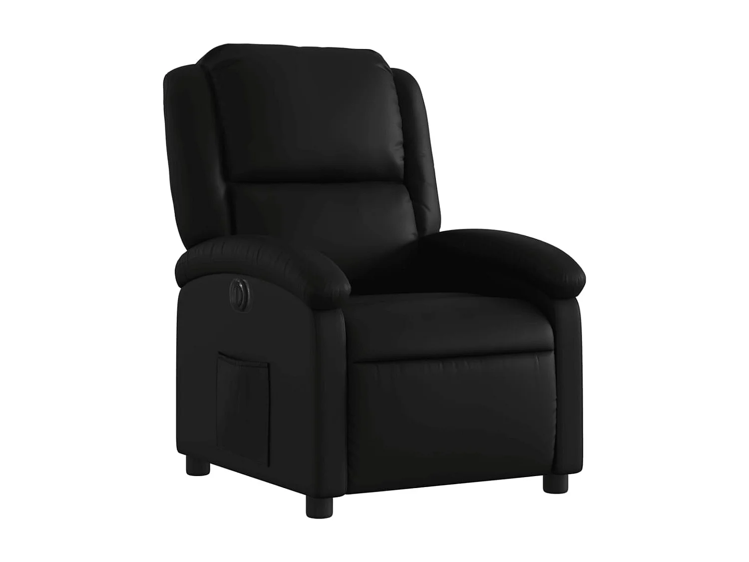 Fauteuil inclinable électrique Noir Similicuir