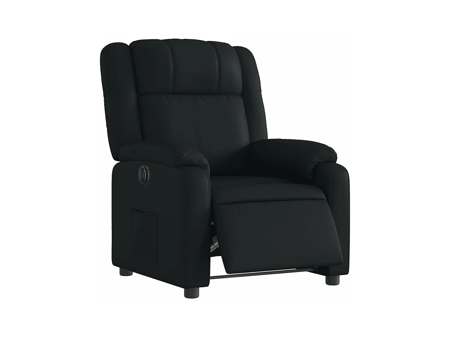 Fauteuil inclinable électrique Noir Similicuir