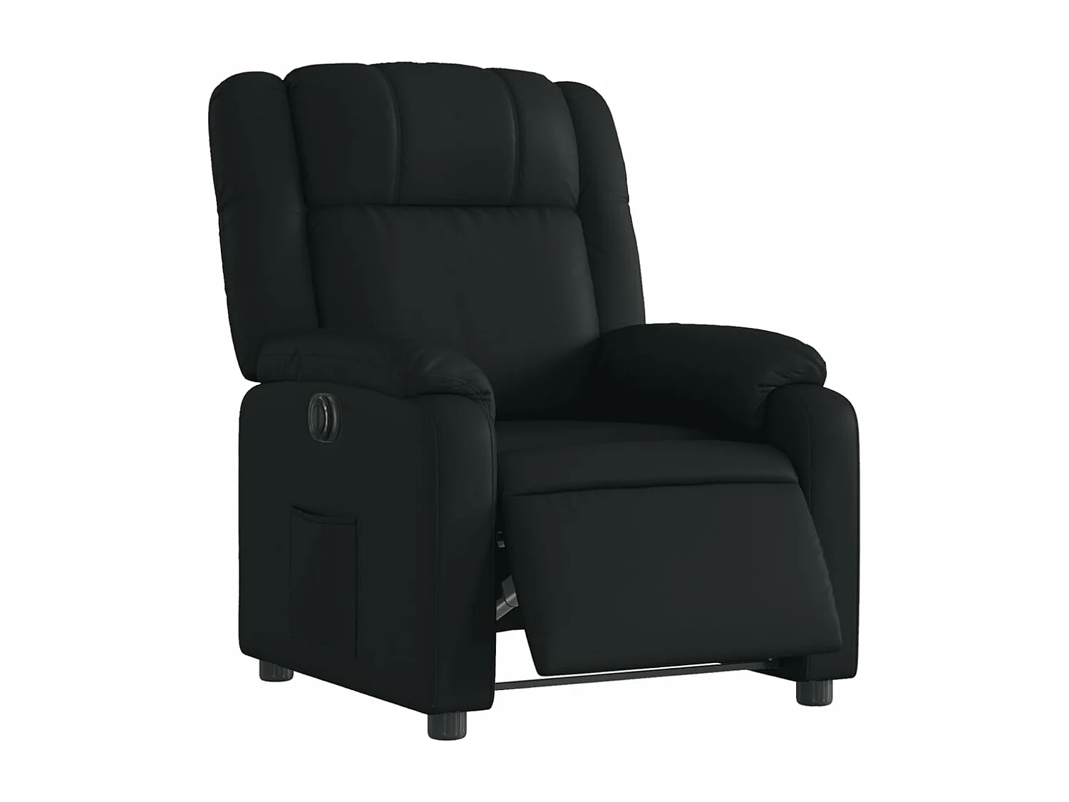Fauteuil inclinable électrique Noir Similicuir