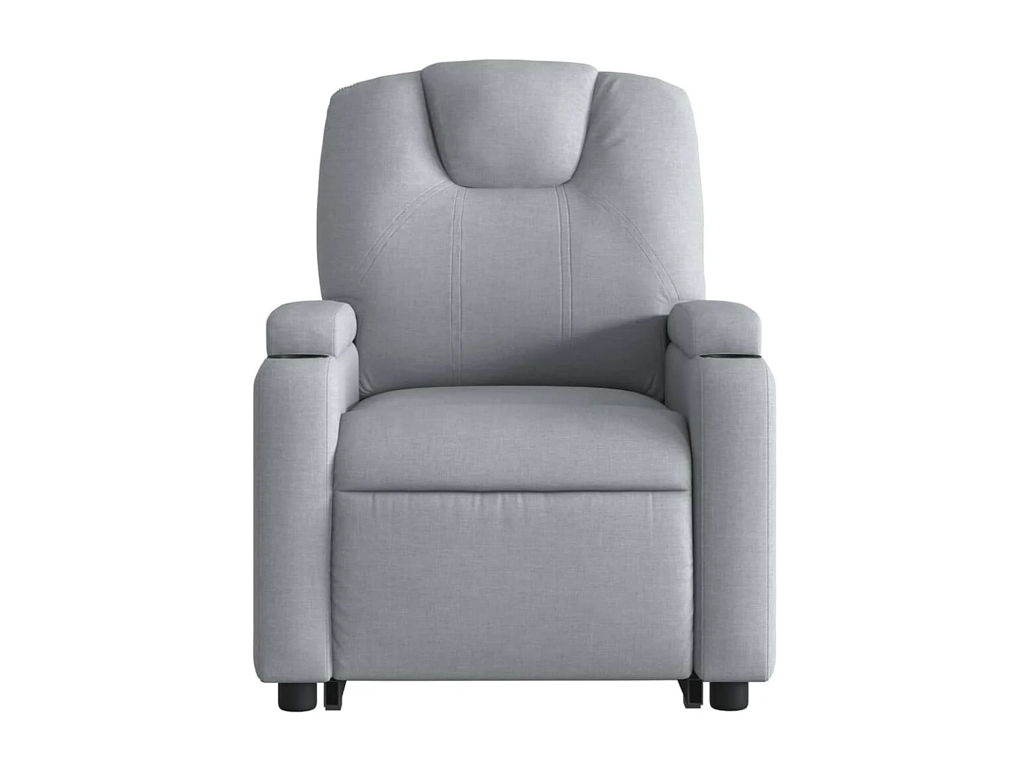Fauteuil inclinable électrique gris clair tissu