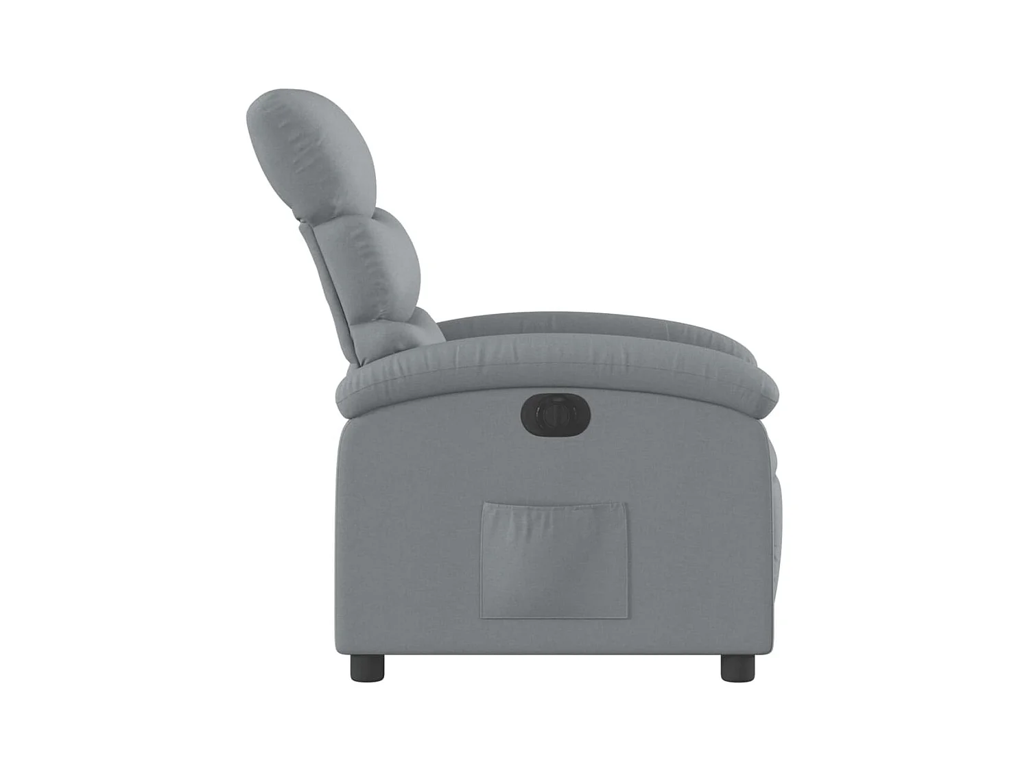 Fauteuil inclinable électrique Gris clair Tissu