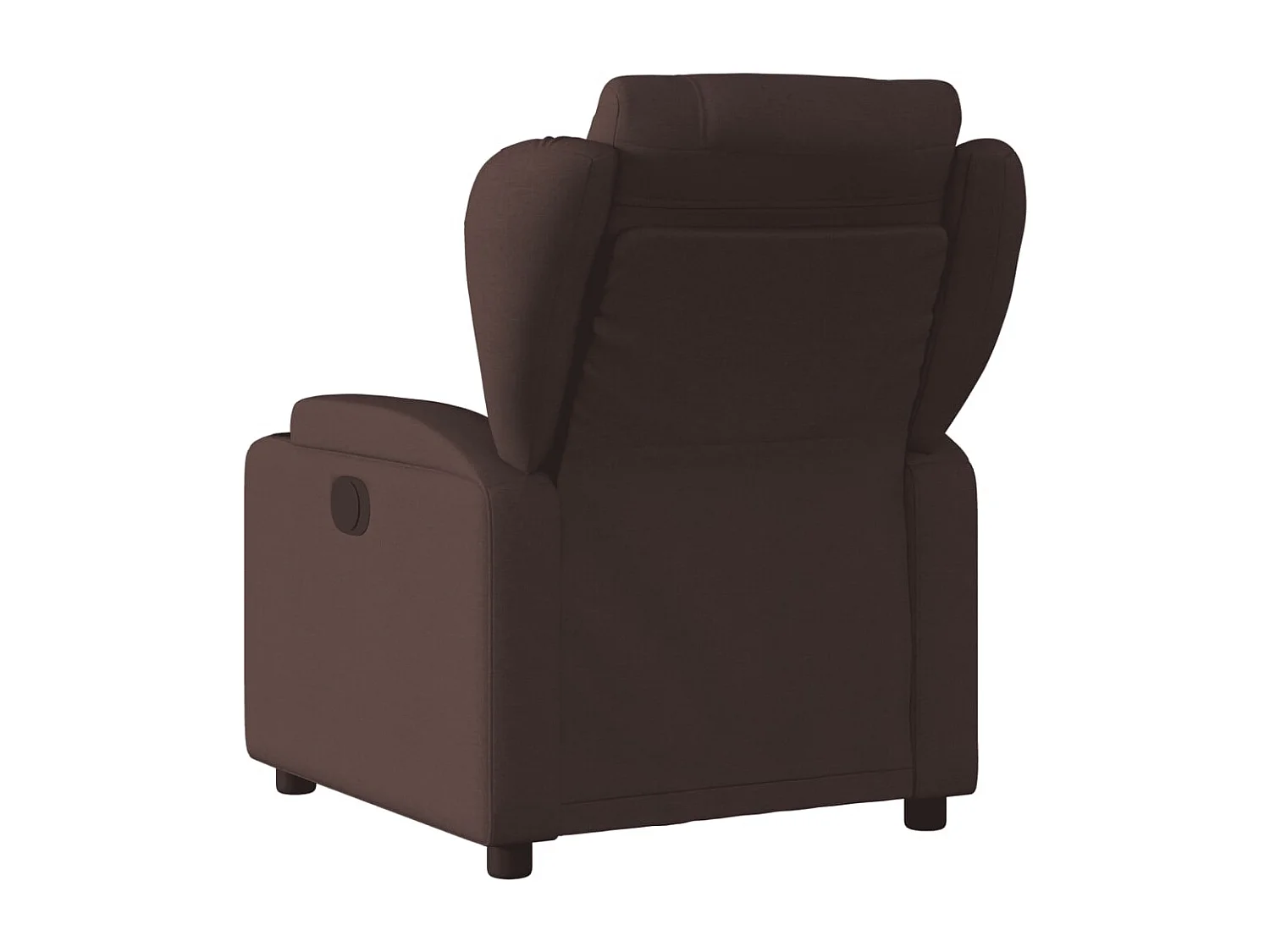 Fauteuil inclinable électrique Marron foncé Tissu