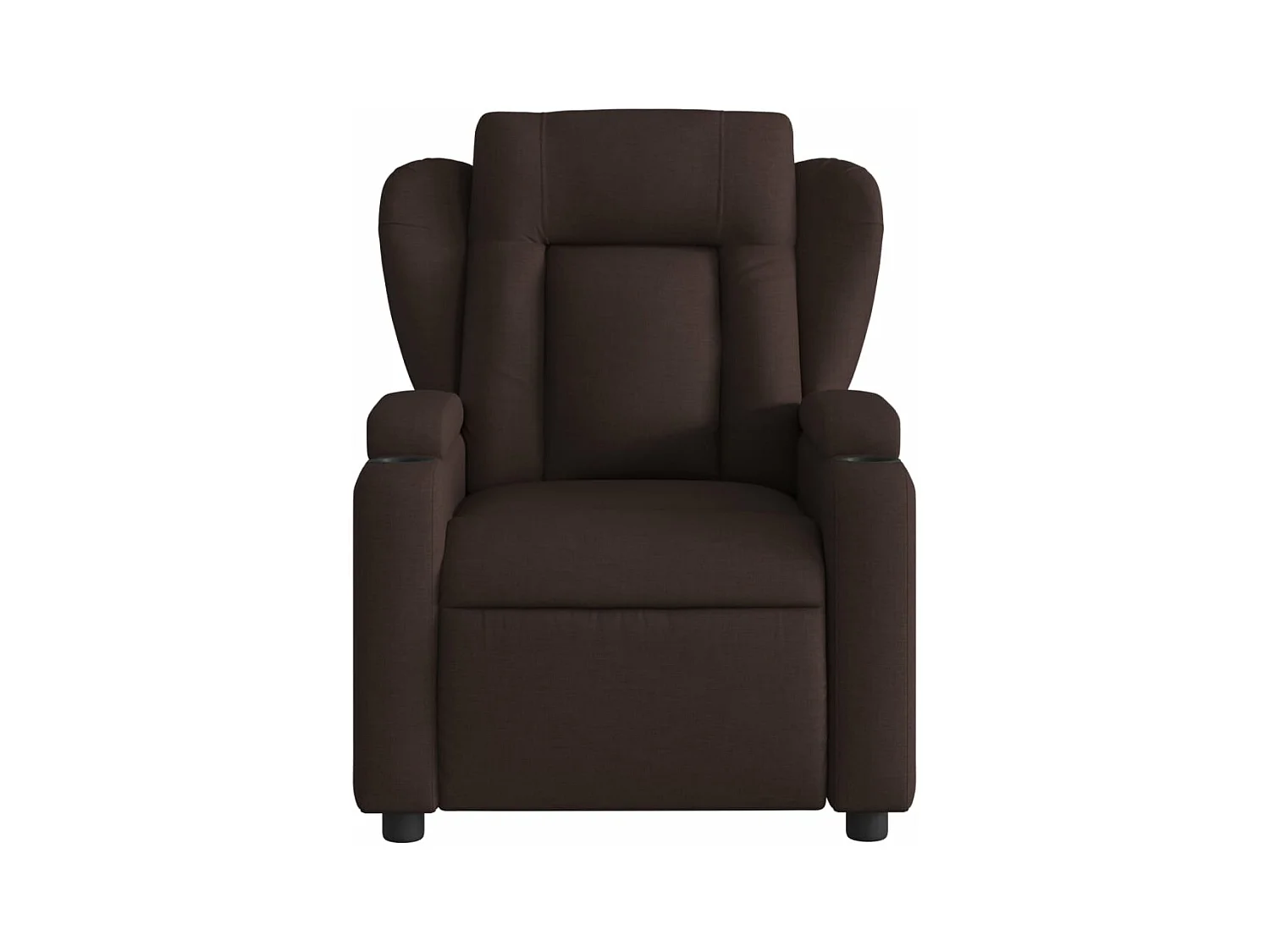 Fauteuil inclinable électrique Marron foncé Tissu