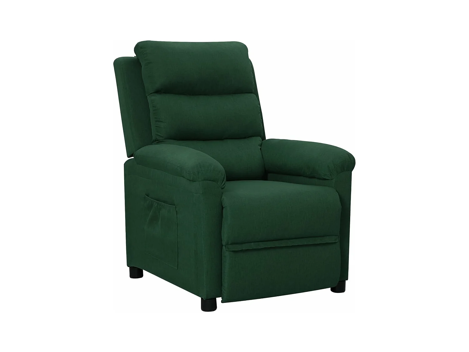 Fauteuil inclinable Vert foncé Tissu