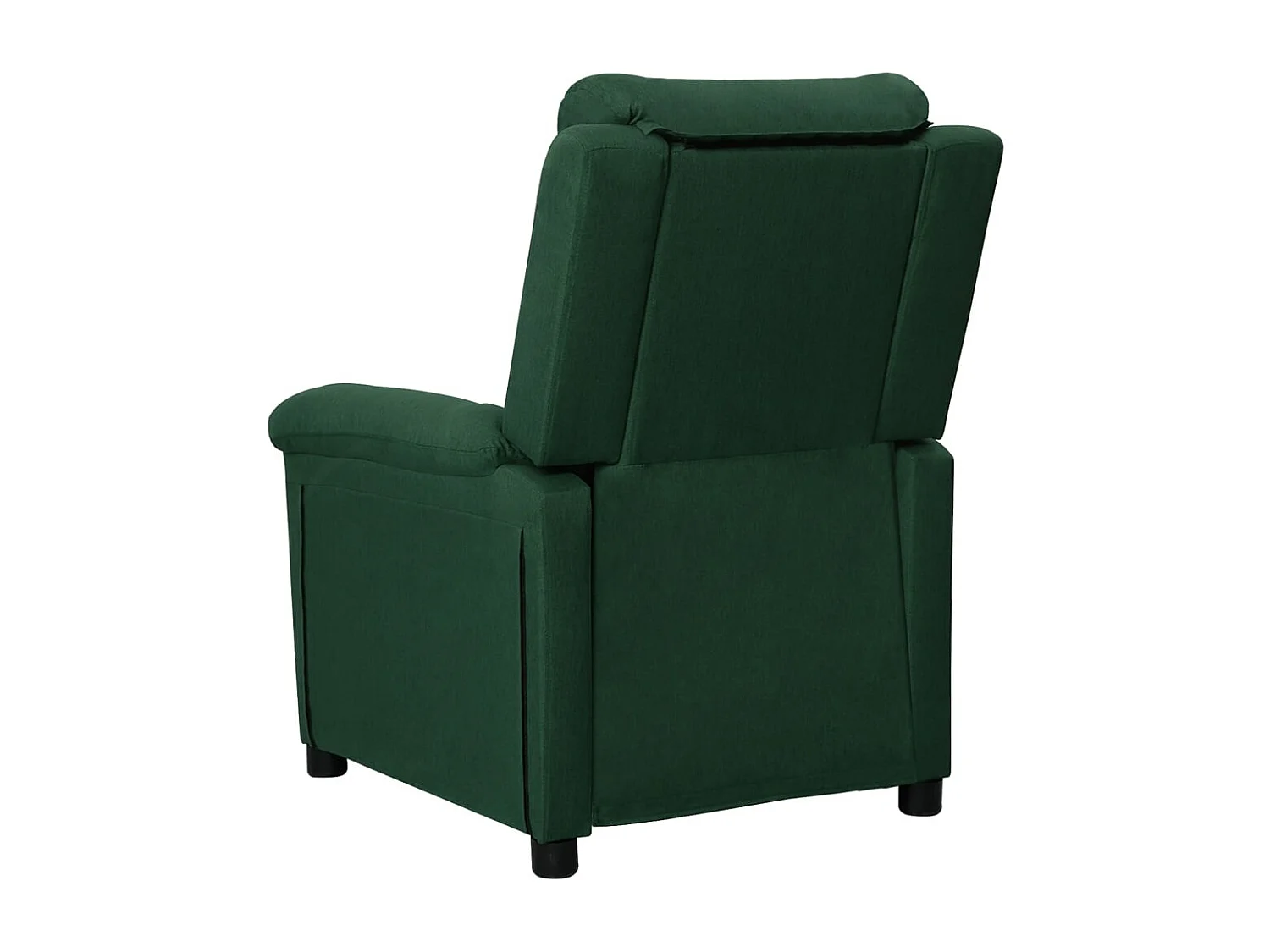 Fauteuil inclinable Vert foncé Tissu