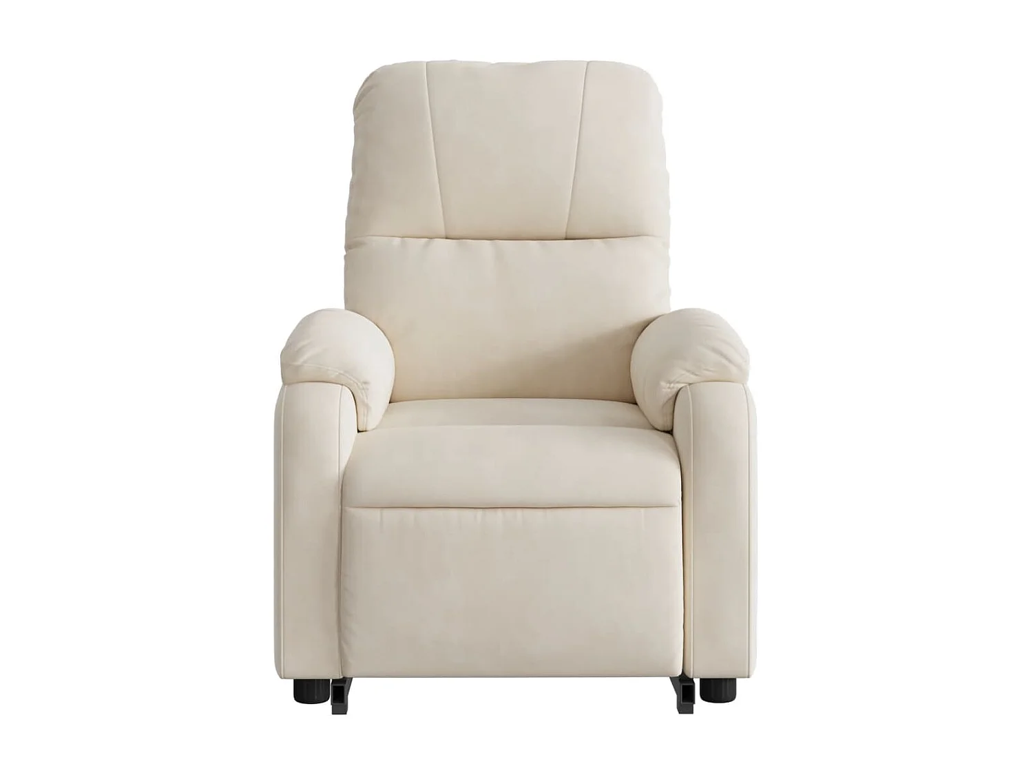Fauteuil inclinable beige tissu microfibre