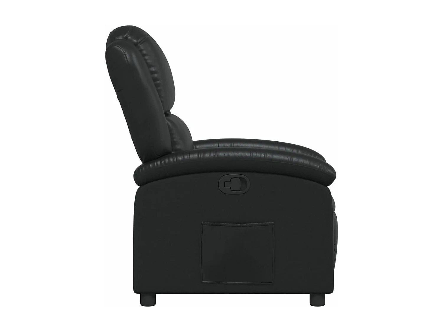 Fauteuil inclinable Noir Similicuir