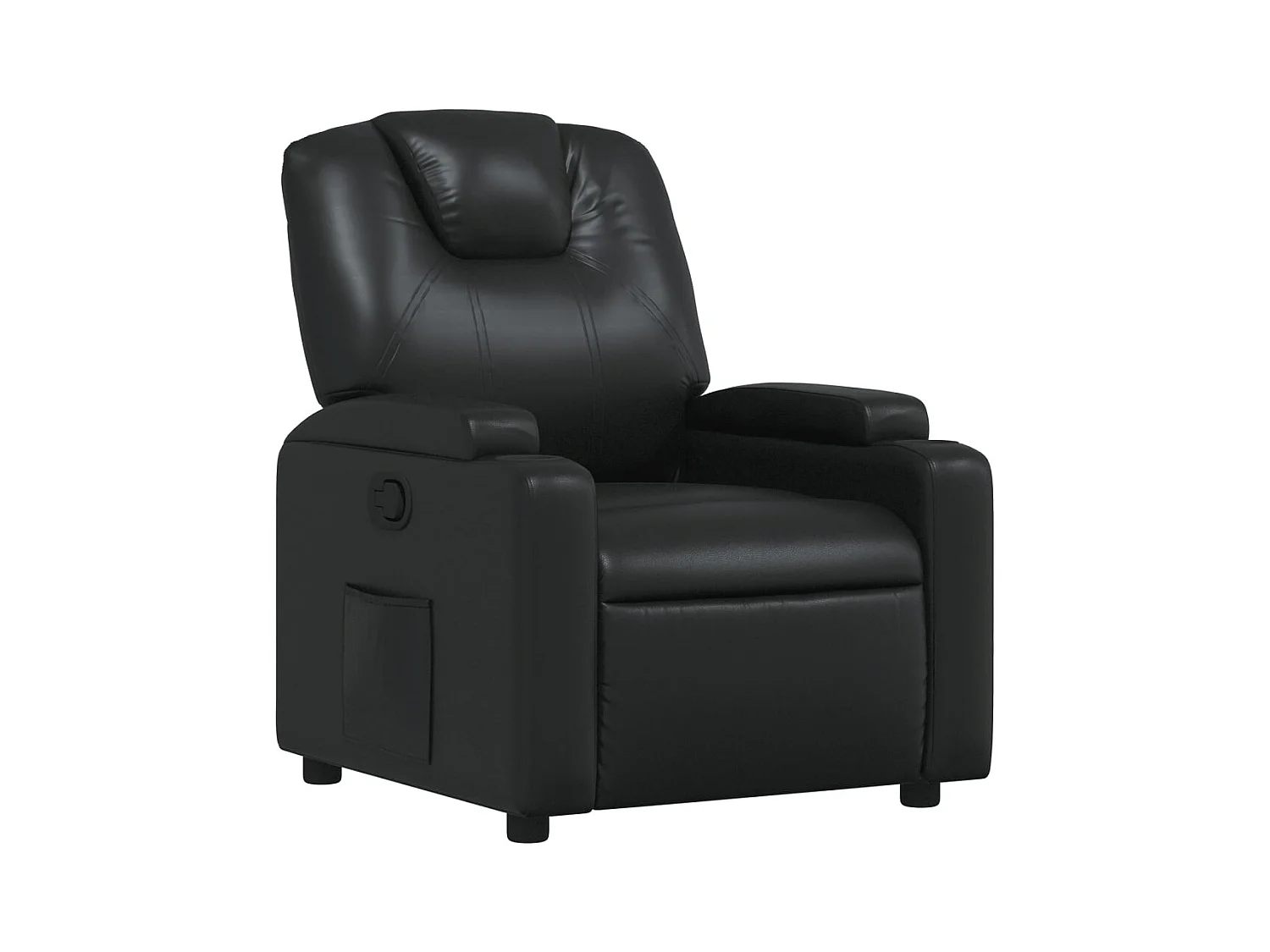 Fauteuil inclinable Noir Similicuir