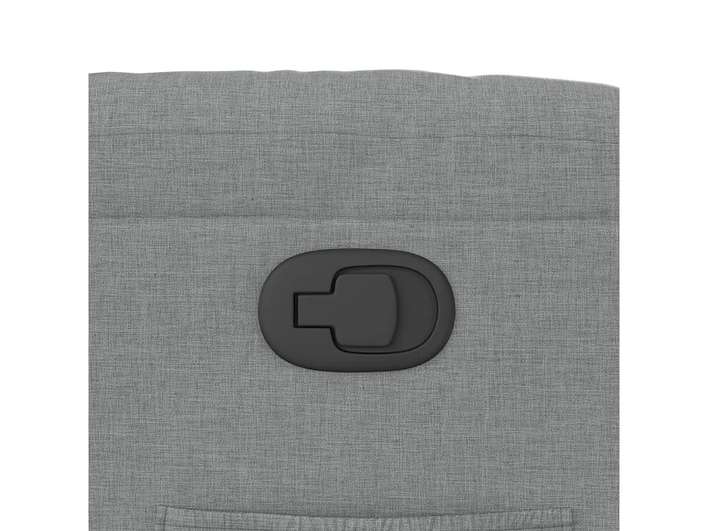 Sillón reclinable de tela gris claro