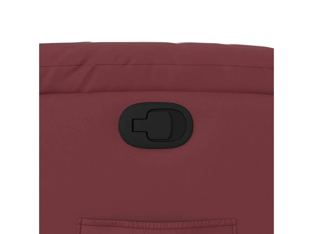 Fauteuil inclinable Rouge bordeaux Similicuir