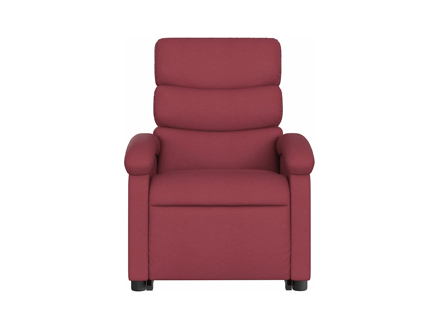 Fauteuil inclinable électrique rouge bordeaux tissu