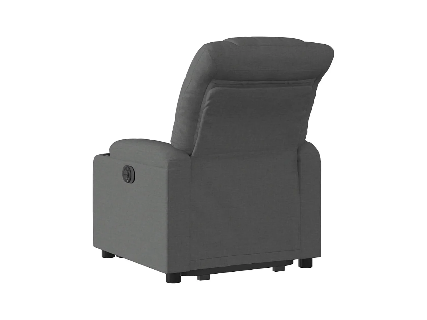 Fauteuil inclinable électrique gris foncé tissu