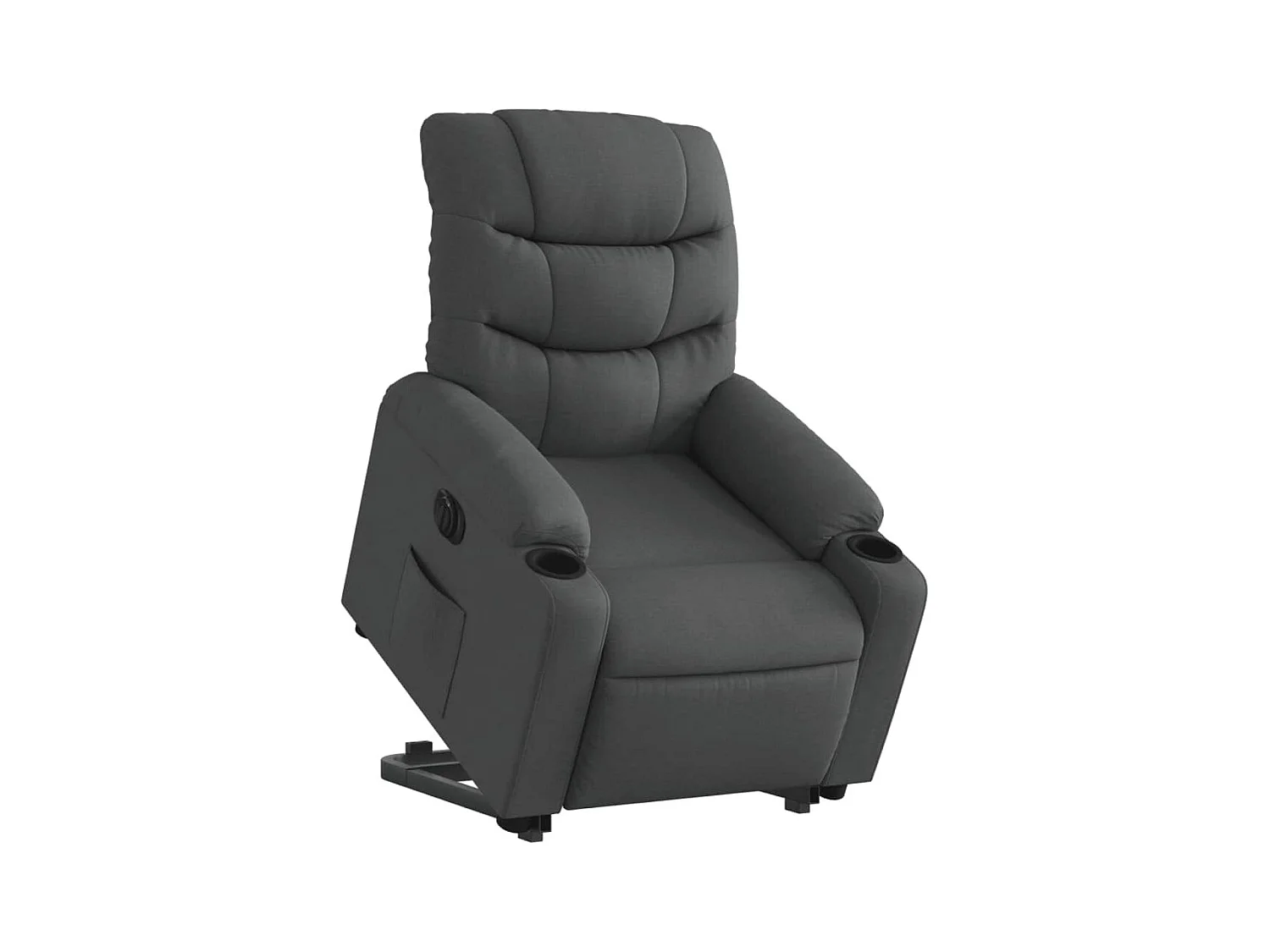 Fauteuil inclinable électrique gris foncé tissu