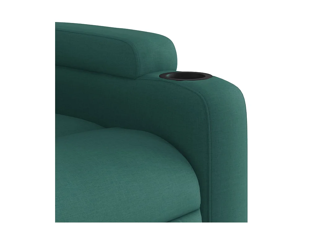 Fauteuil inclinable Vert foncé Tissu