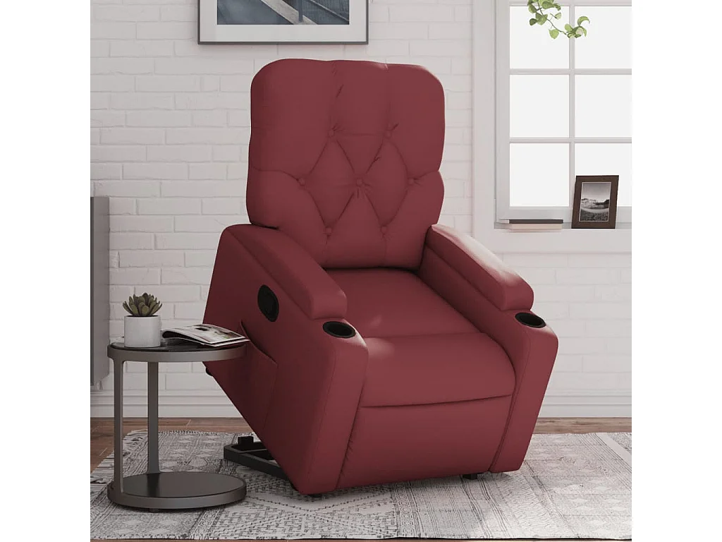 Fauteuil inclinable Rouge bordeaux Similicuir
