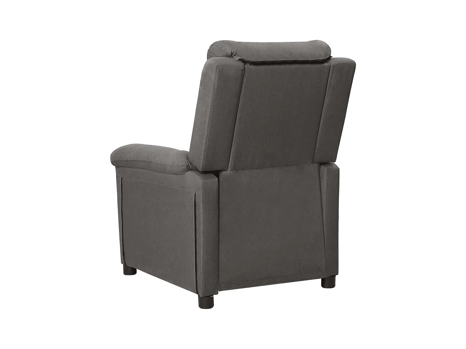 Fauteuil inclinable électrique Gris foncé Tissu