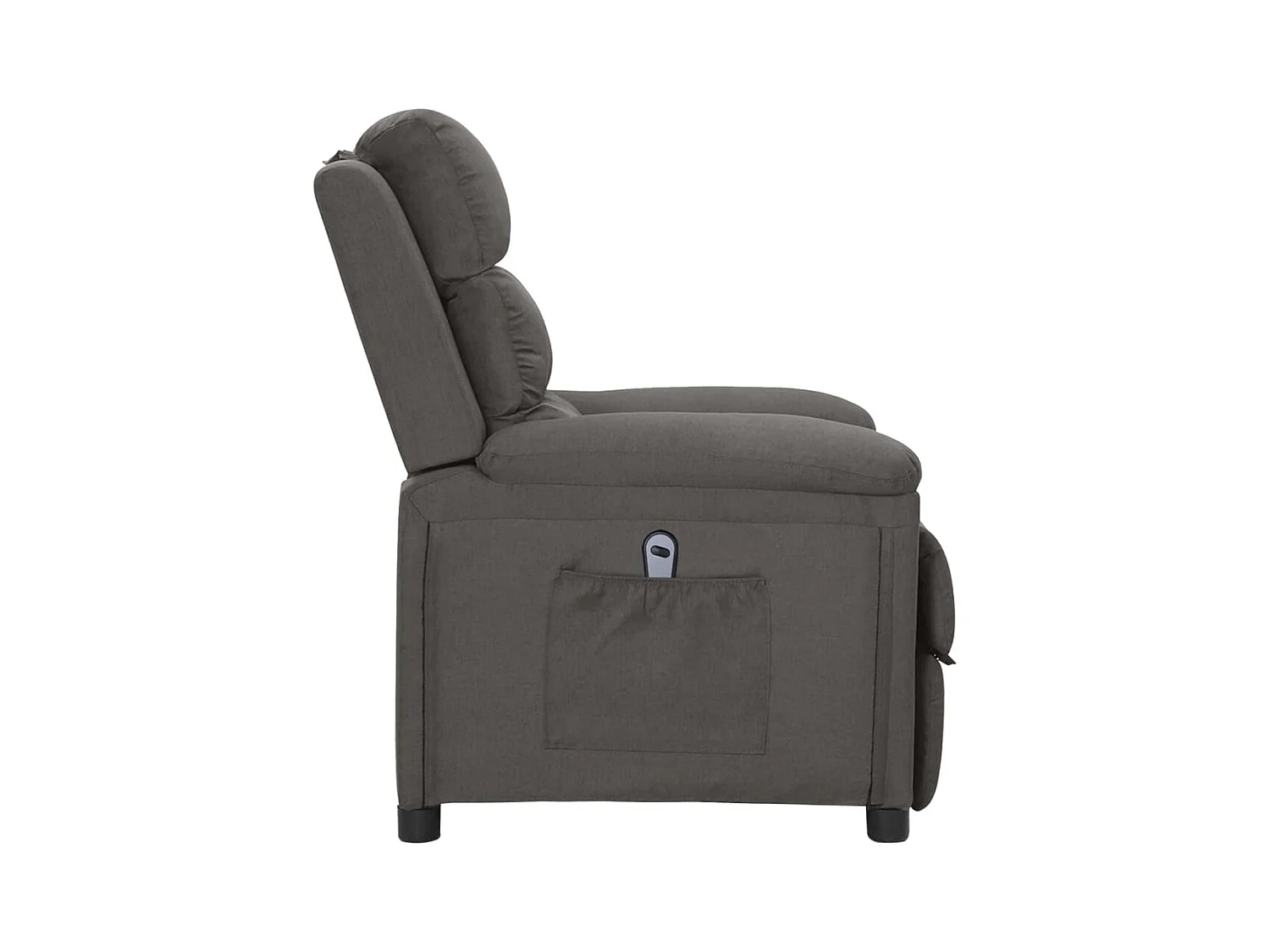 Fauteuil inclinable électrique Gris foncé Tissu