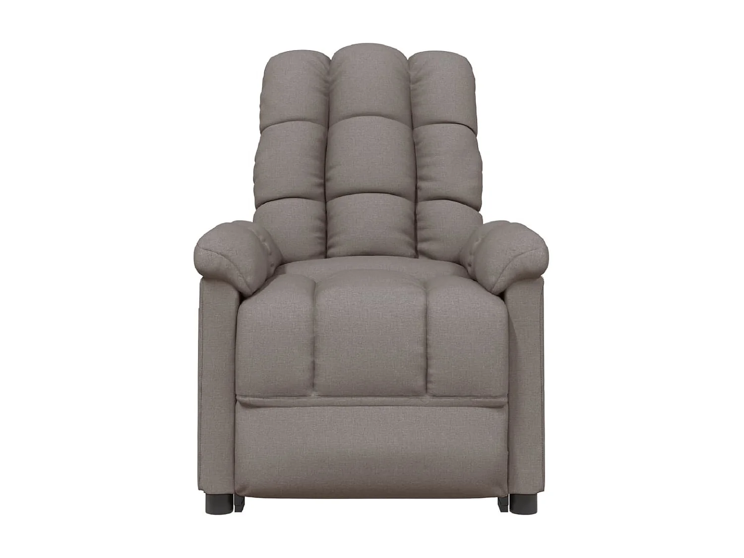Fauteuil verstelbaar stof taupe