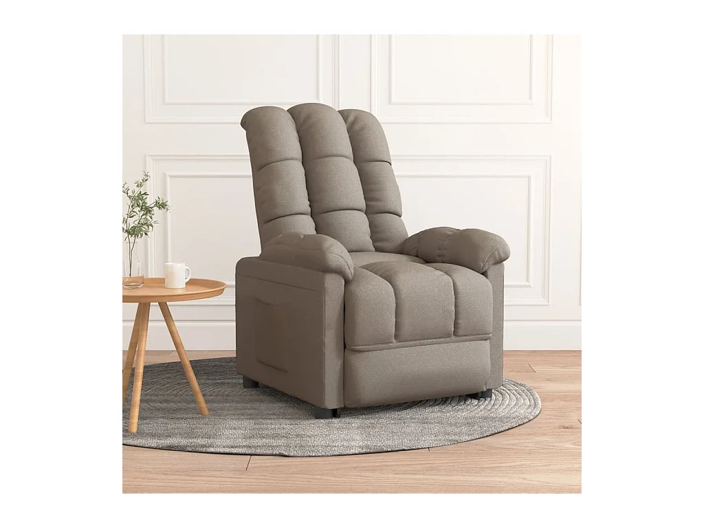 Fauteuil inclinable Taupe Tissu