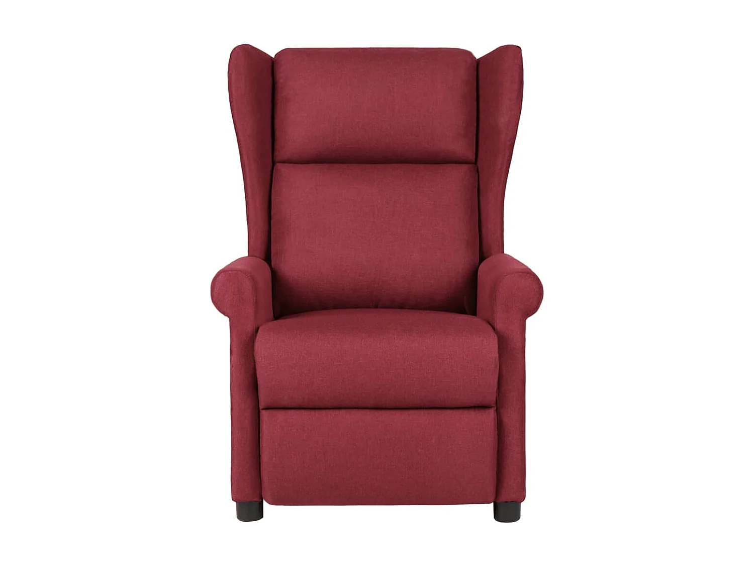 Fauteuil verstelbaar stof wijnrood