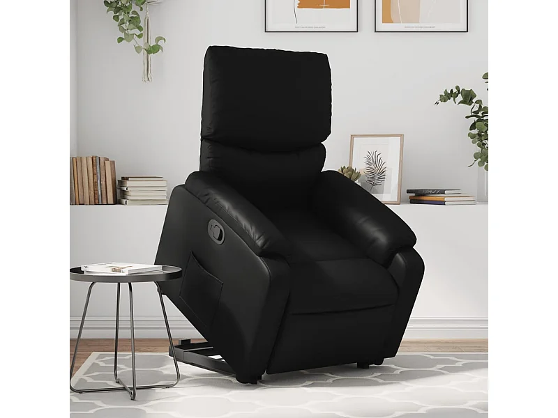 Fauteuil inclinable Noir Similicuir