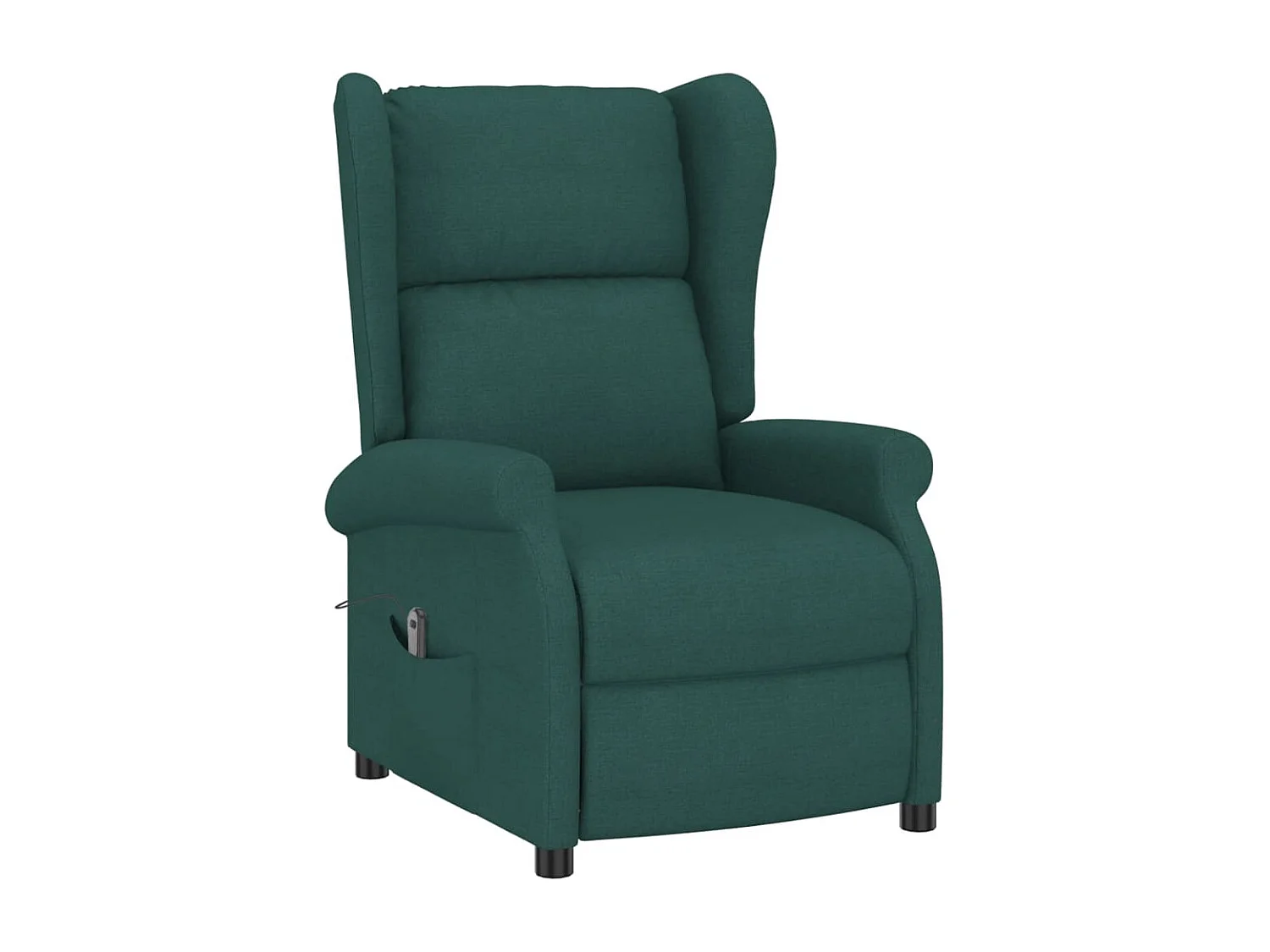 Fauteuil inclinable électrique Vert foncé Tissu