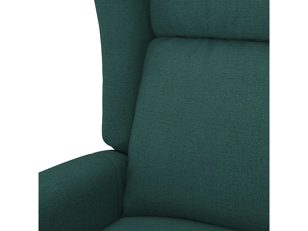 Fauteuil inclinable électrique Vert foncé Tissu
