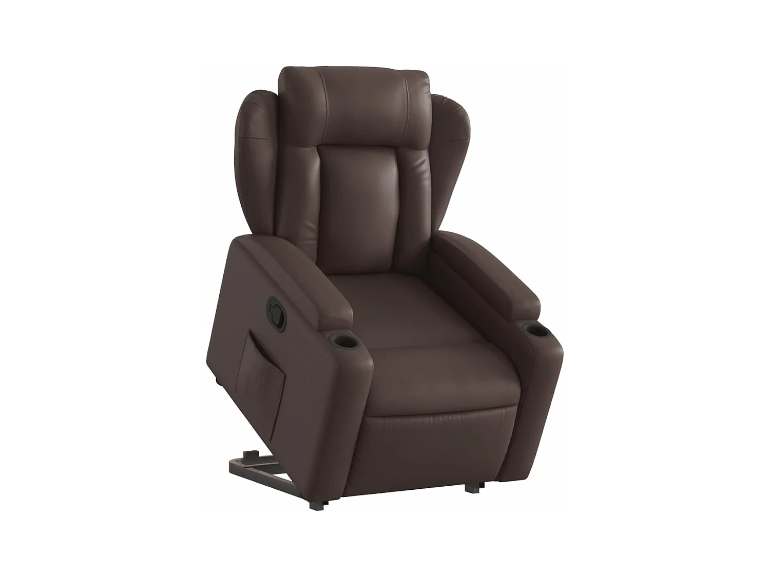 Fauteuil inclinable marron similicuir