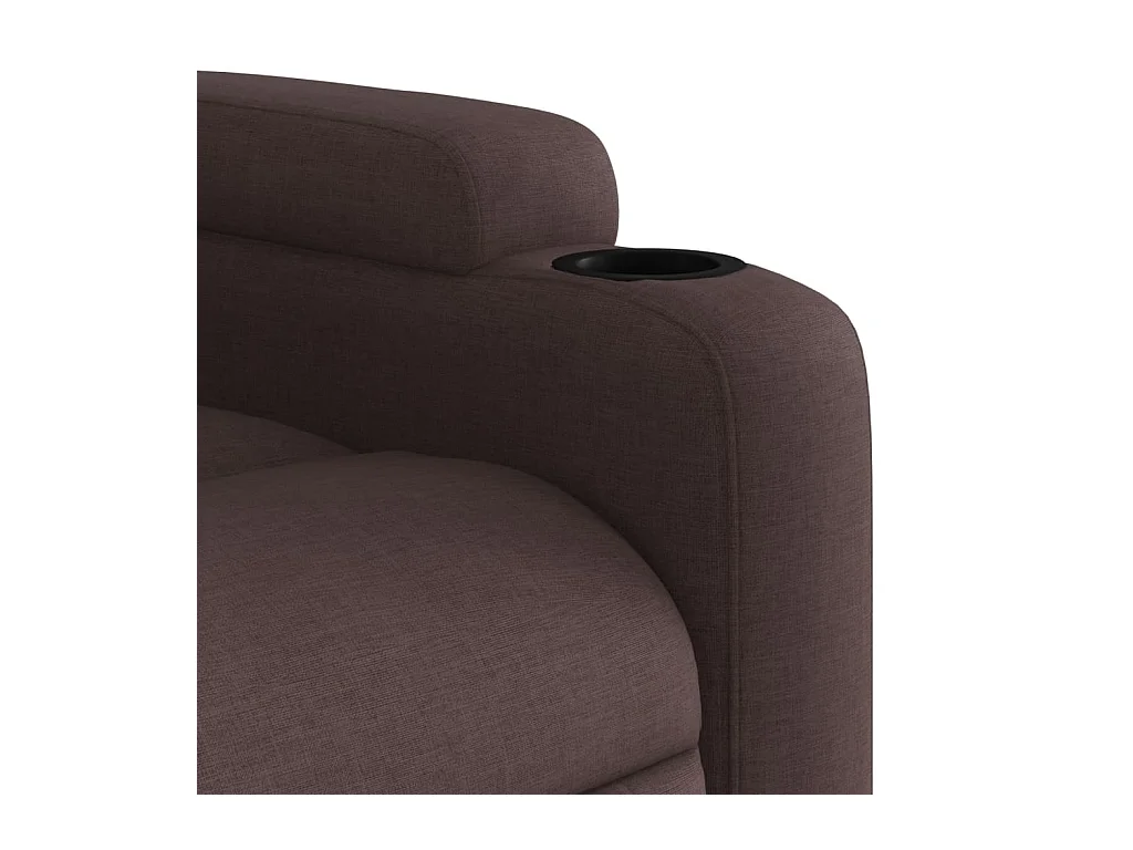 Fauteuil inclinable Marron foncé Tissu