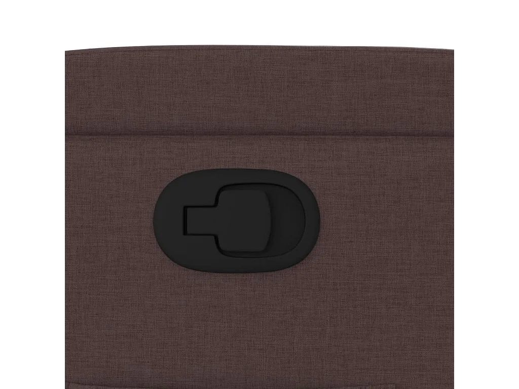 Fauteuil inclinable Marron foncé Tissu