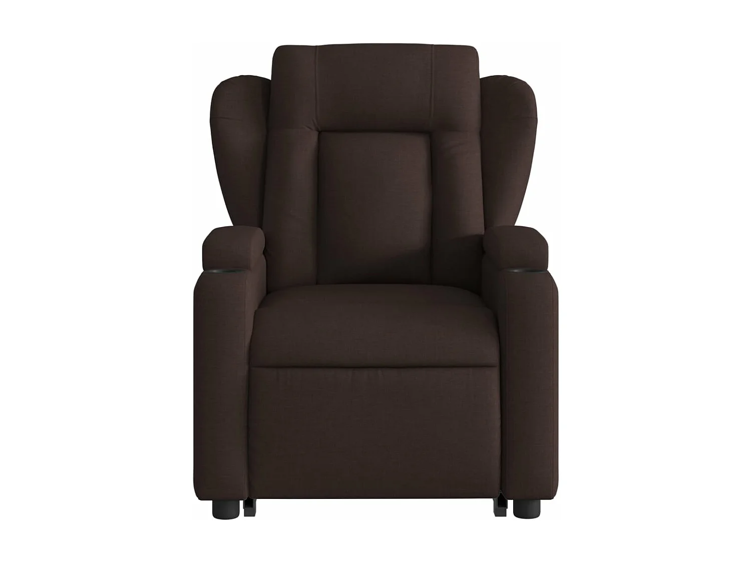 Fauteuil inclinable marron foncé tissu