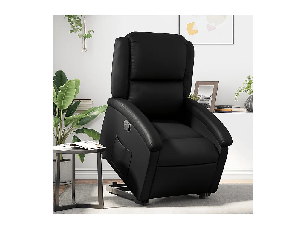 Fauteuil inclinable Noir Similicuir