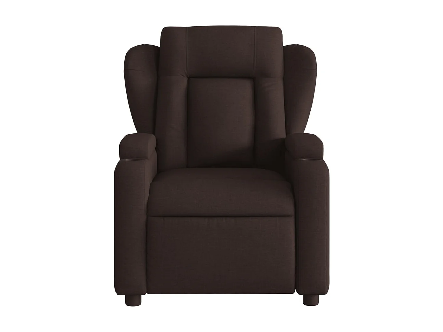 Fauteuil inclinable Marron foncé Tissu