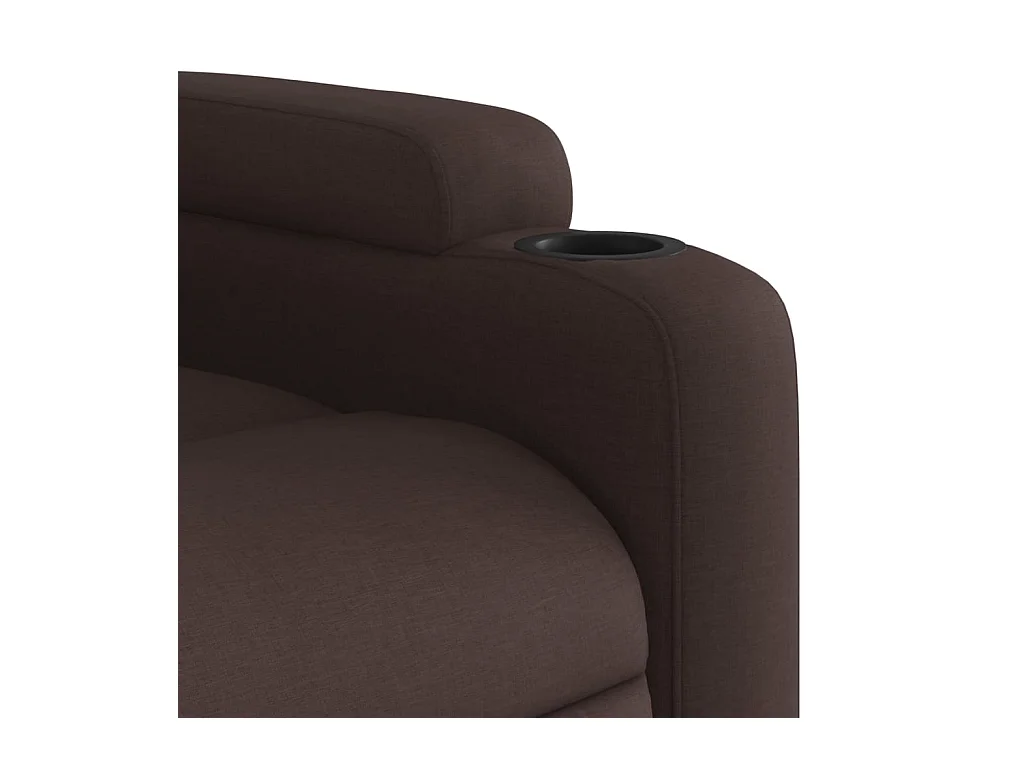 Fauteuil inclinable Marron foncé Tissu
