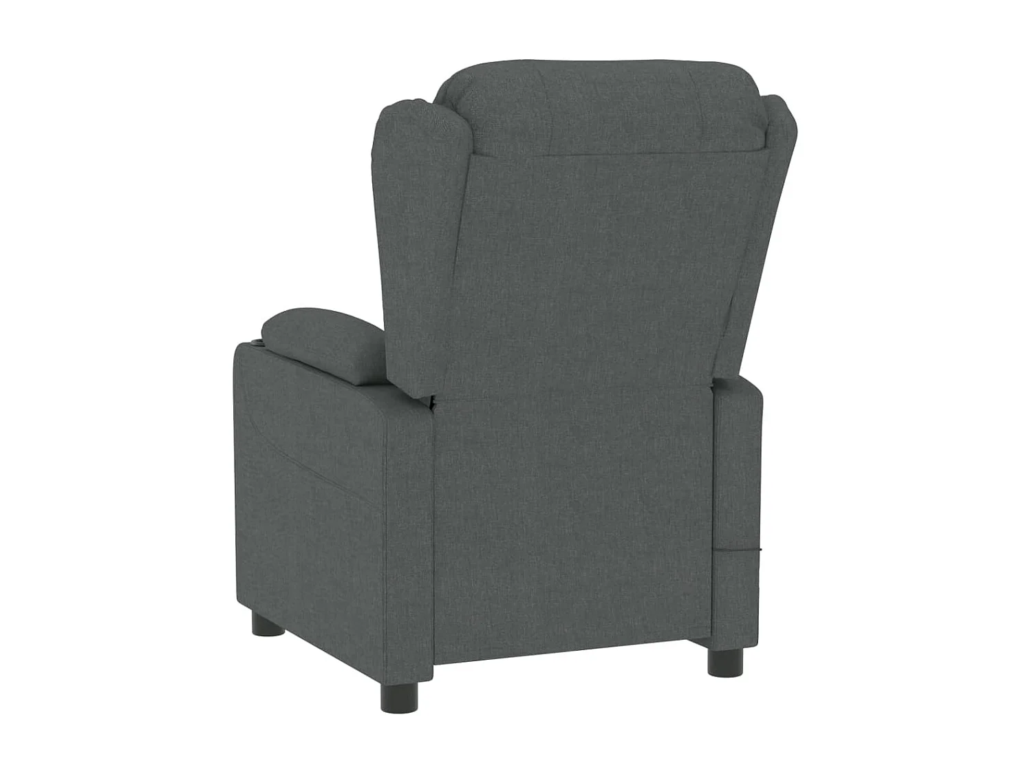 Fauteuil inclinable électrique Gris foncé Tissu