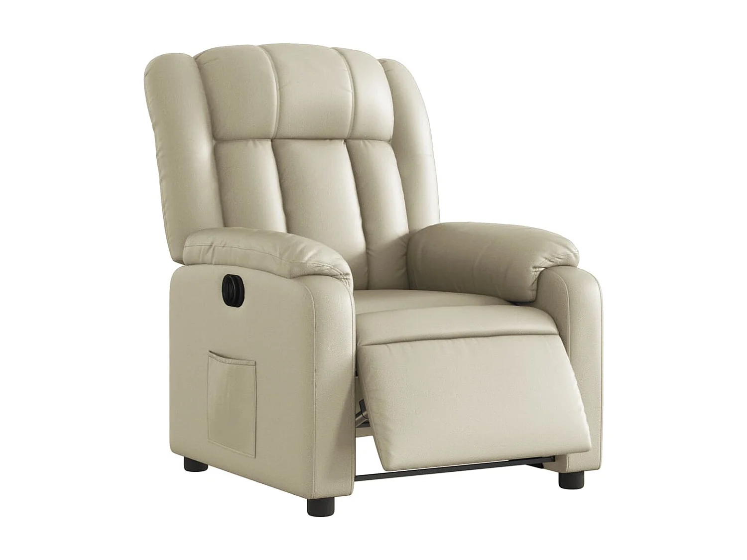 Fauteuil inclinable électrique Crème Similicuir