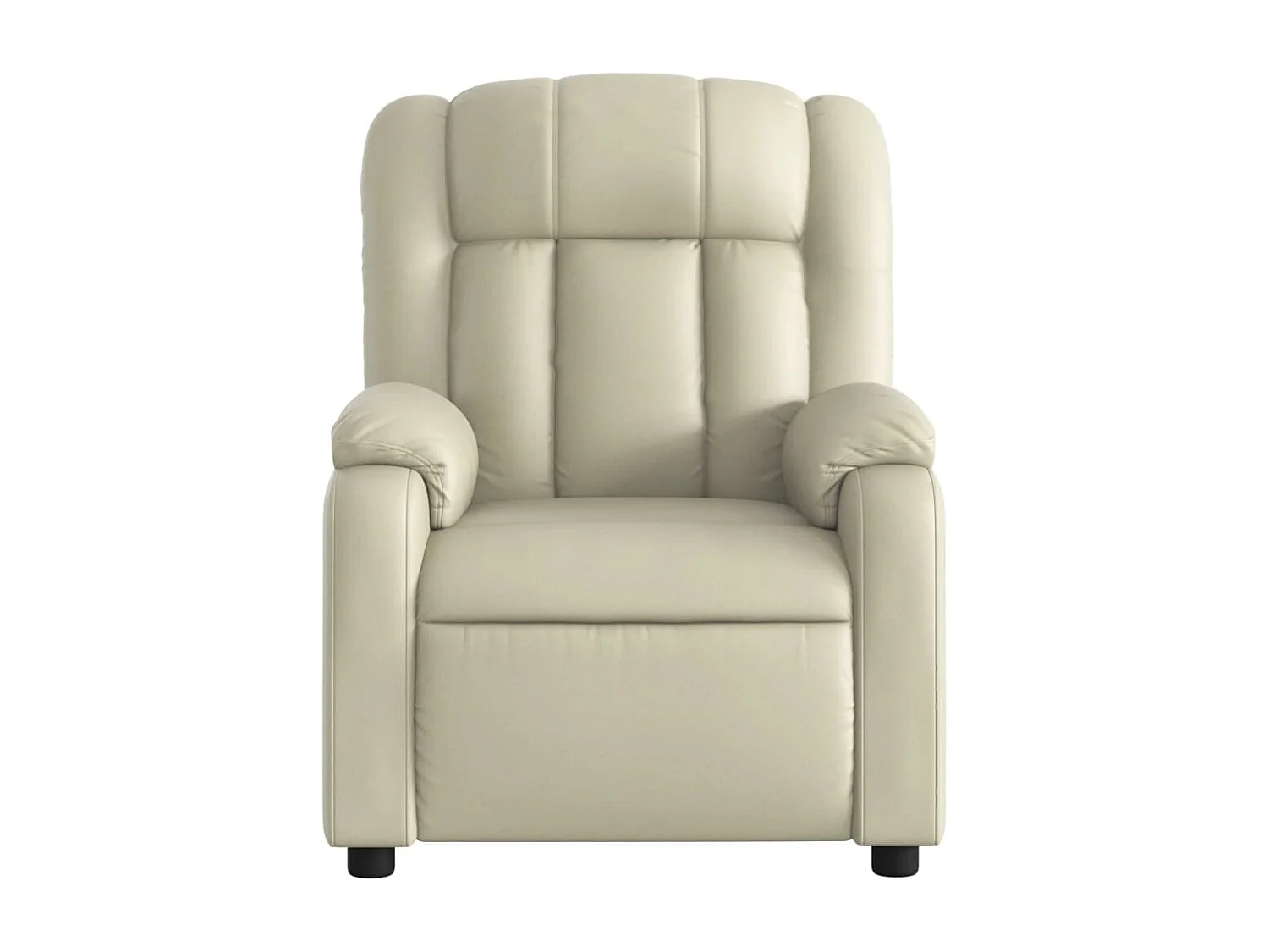 Fauteuil inclinable électrique Crème Similicuir