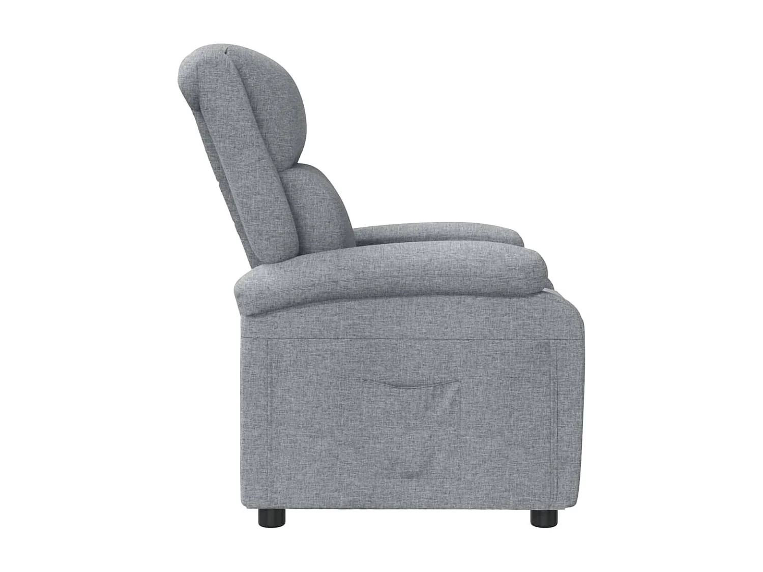 Fauteuil inclinable Gris clair Tissu