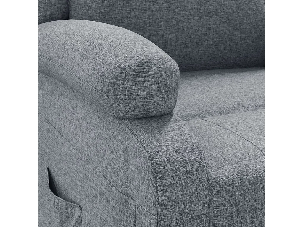 Fauteuil inclinable Gris clair Tissu