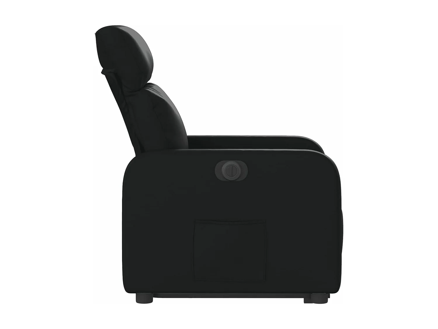 Fauteuil inclinable électrique noir similicuir