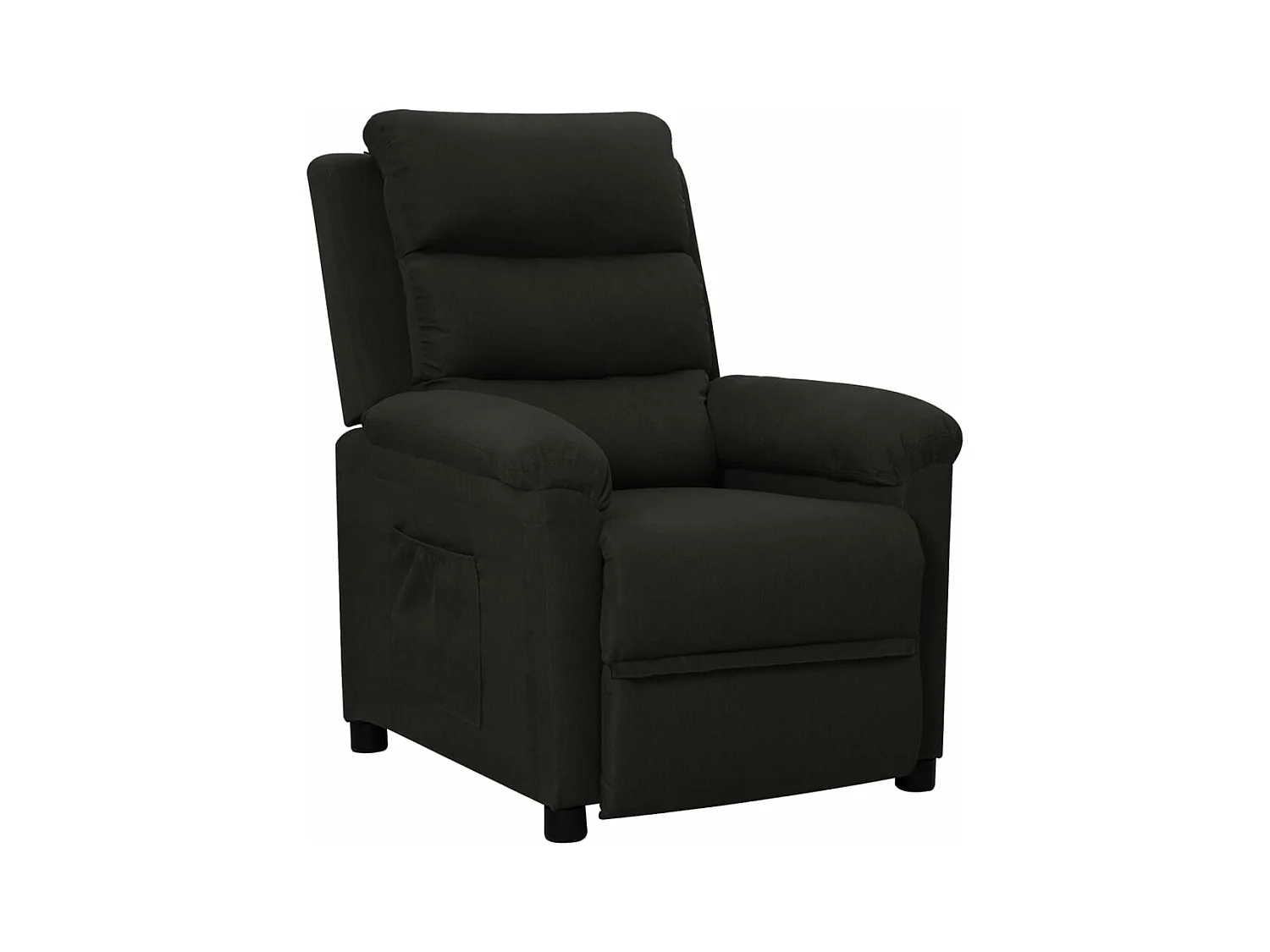 Fauteuil inclinable Noir Tissu